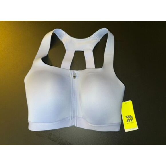 All In Motion Women's High Support Sculpt Front-Zip Up Workout Sports Bra - Picture 2 of 7